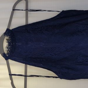 Royal blue lace dress